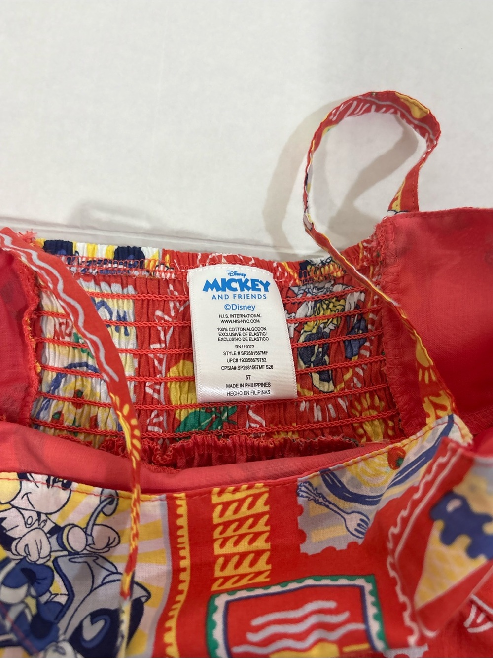 Disney Orange Printed Spaghetti-Strap Dress - Picture 7 of 7
